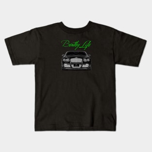 Bentley Life Continental V8S Luxury Car Front & Rear Kids T-Shirt